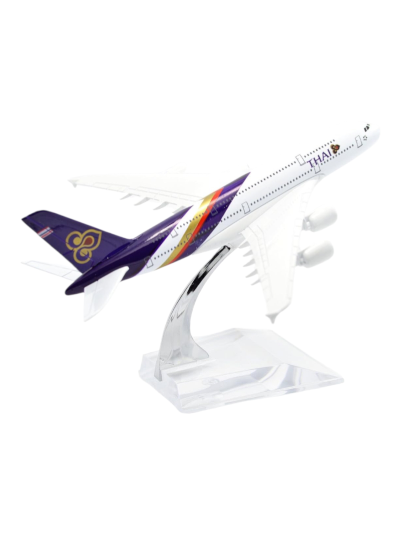 Aircraft Model Airbus A380 Thai Airways Airplane 16 CM ( Code-110)
