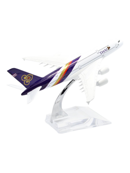 Aircraft Model Airbus A380 Thai Airways Airplane 16 CM ( Code-110)