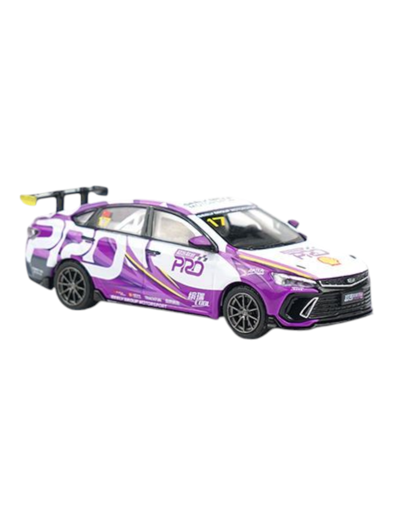 Xcartoys Geely Binrui cool SMT-2023 Geely Super Cup Pro T7-11 1:64 Scale