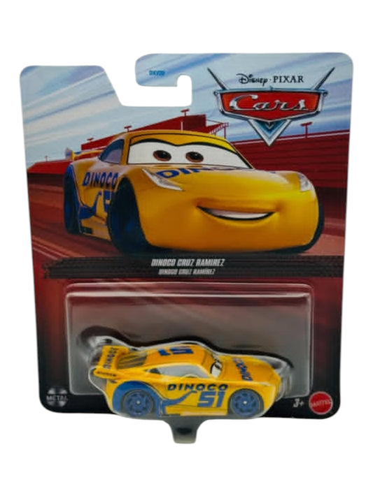 Disney Pixar Cars Dinoco Cruz Ramirez Die-Cast Toy Car | Metal Body Collectible | Mattel Original | Sealed Blister Pack 1:64 Scale