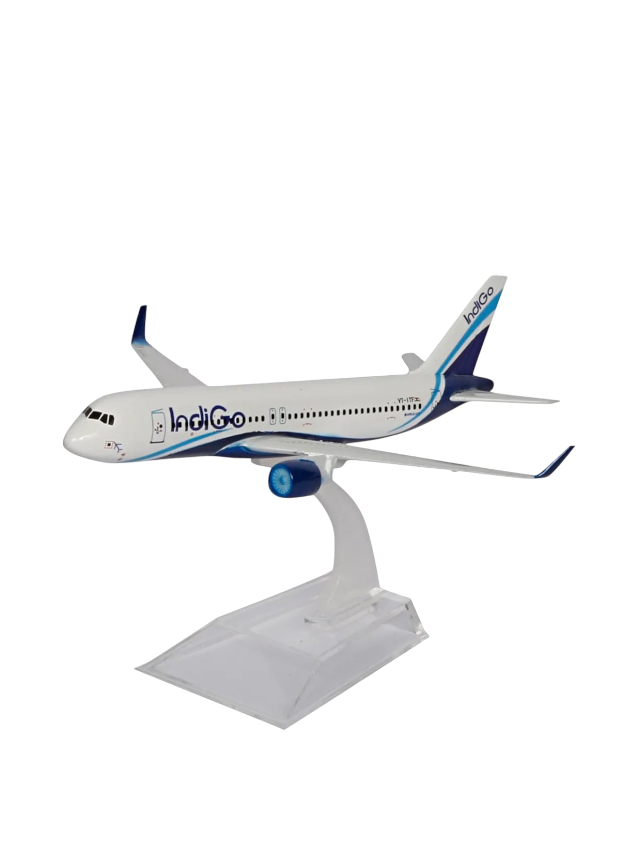 Aircraft Model Indigo Airbus A320neo IndiGo Airlines 16cm (Code 123)