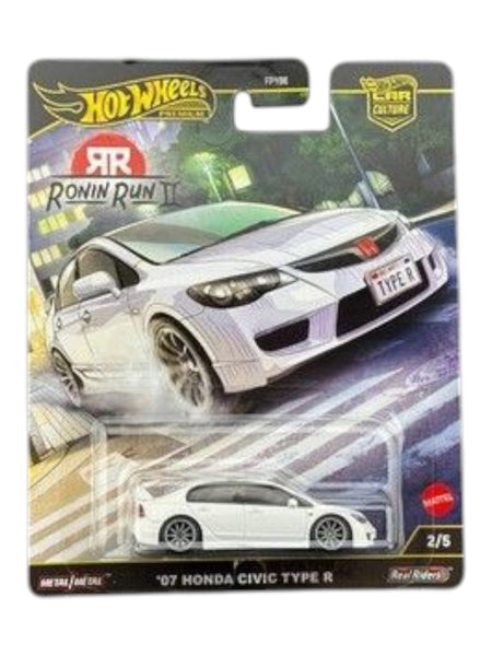 Mattel Hot Wheels 07 CIVIC TYPE R 10個セット Hotwheels Ronin Run 2 '07 honda civic type r imported premium 1:64