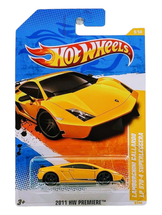 HotWheels Lamborghini Gallardo LP 570-4 Superleggera 2011 HW Premiere Imported Mainline 1:64 Scale