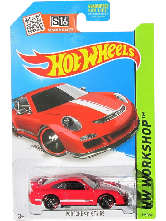 Hot wheels porsche 911 gt3 rs (blister damage car mint condition) imported mainline 1:64 Scale