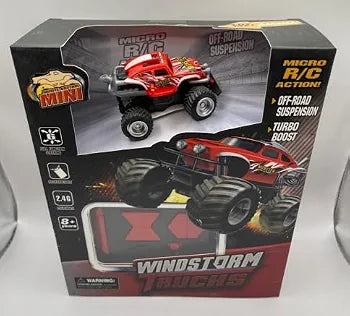 Mini Rc Action Off-Road Suspension Turbo Boost Windstorm Trucks Remote Control 2.4Ga Rechargeable Battery 1:64 Scale