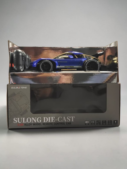 SULONG RC CAR 2.4G Alloy Model Remote Control Car 1:16 Scale Rubber Tires , Rechargeable battery