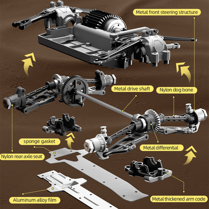 SCY Remote Control (RC) Rally Monster Truck 1:18 Scale
