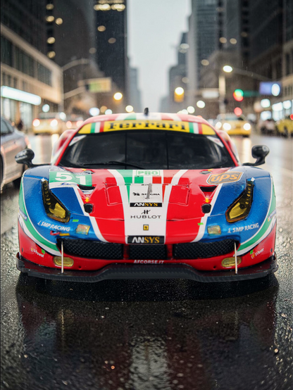 Tarmac works Ferrari 488 GTE Racing Diecast Model 1:64 Scale|Premium Collectible Car