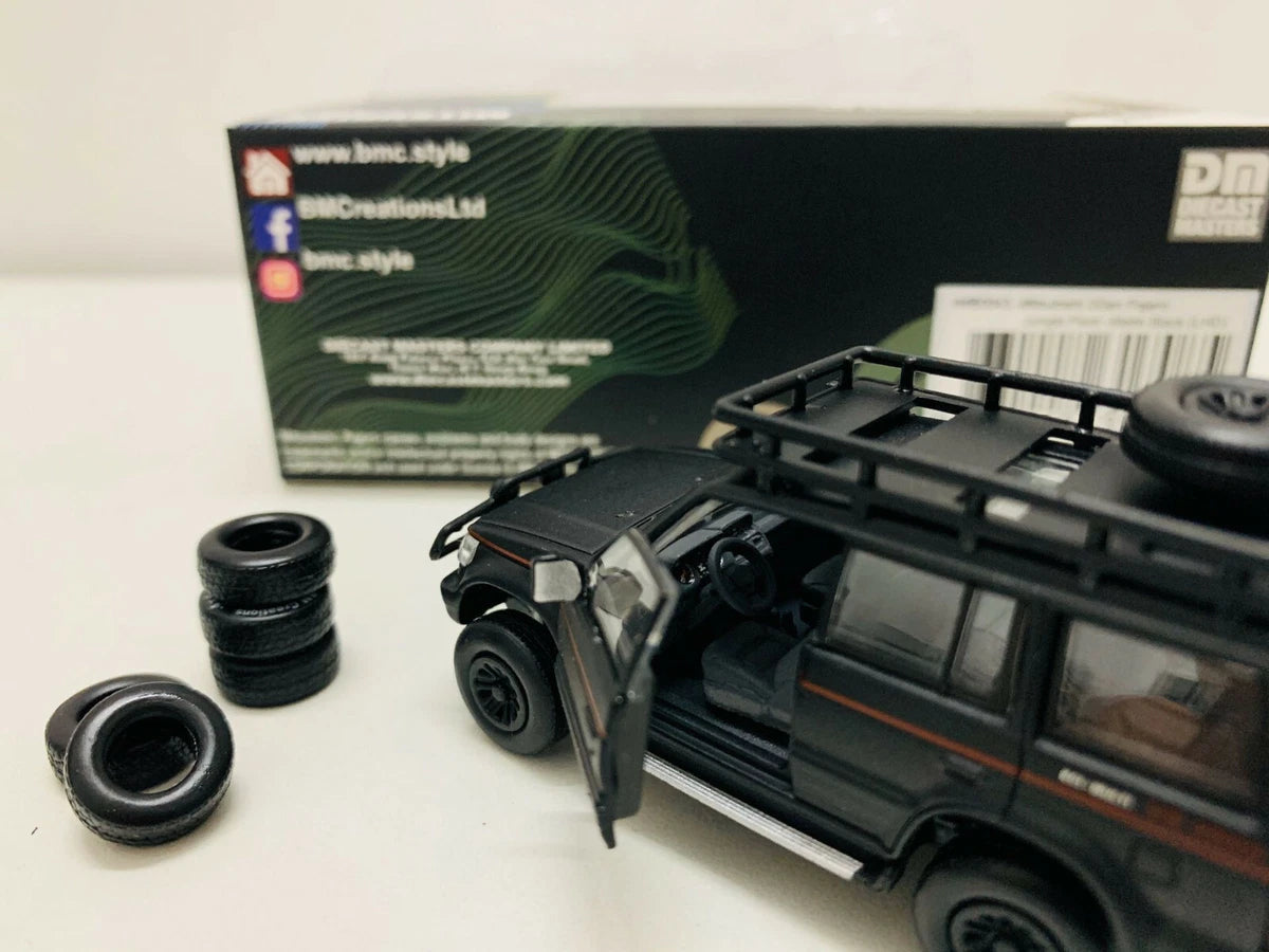 BM Creations Junior Mitsubishi Pajero (Black) 1/64 Scale Diecast Miniature Car