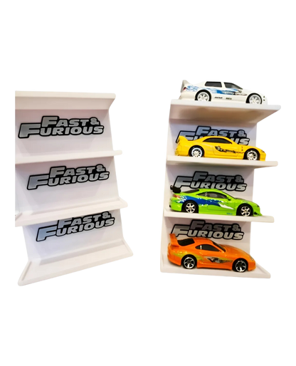 Hotwheels 4 rack with fast and Furious logo remix car storage case
