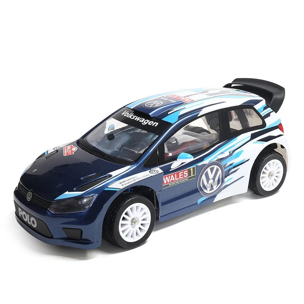HYPER GO 2.4G 4WD Sport Rally Drift RC Car Brushless High Speed Volkswagen Polo R WRC 2015 Remote Control Car Imported 1:10 Scale Long control range (120m) Up to 70 km.
