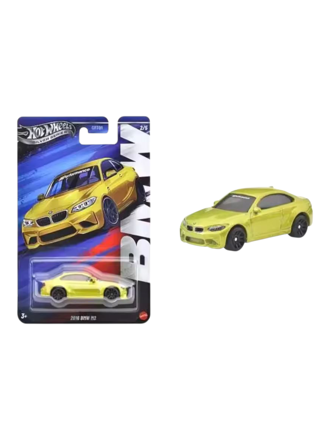 Hotwheels silver series 2016 bmw m2 imported card art mainline 1:64 Scale