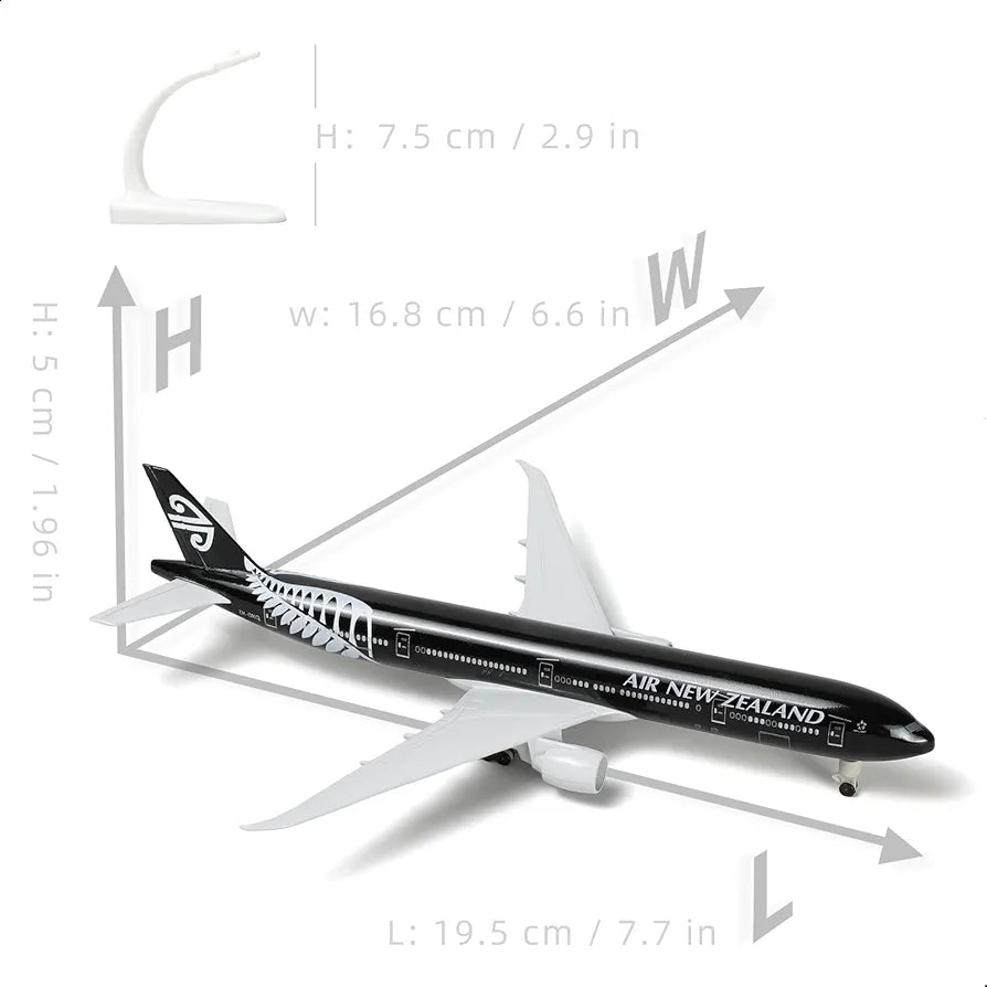 Aircraft Model 'Air New Zealand Boeing 787 Dreamliner Diecast Model Airplane With Display Stand 20cm Scale ( No.322 )