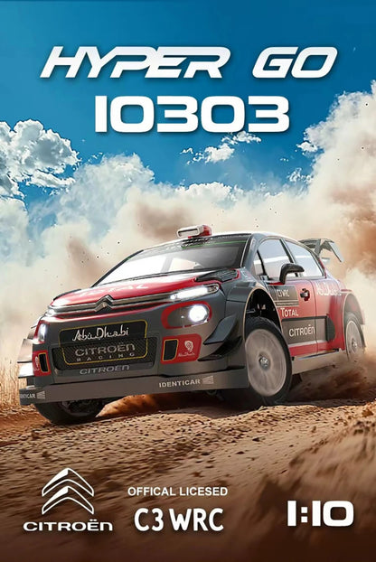 MJK RC Technic Hyper Go Radio Control 4WD High-speed All-Road Car (Remote control) 1:10 Scale No.10303 It  can reach a maximum speed ofabout 70 km/h (70 KPH).