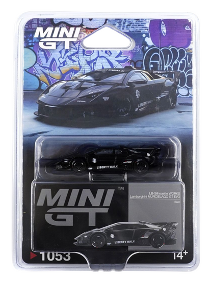 Mini GT LB-Silhouette Works Lamborghini Murcielago GT Evo (Black