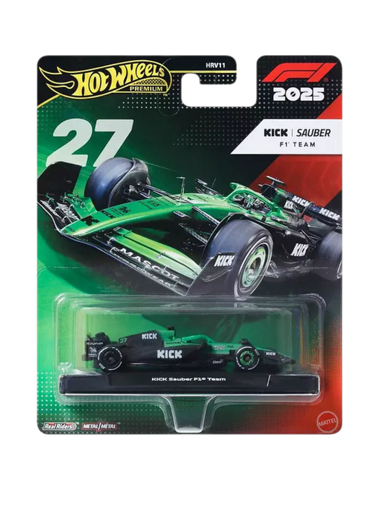 HotWheels 2025 Kick Sauber F1 Team Imported premium 1:64 Scale No.27