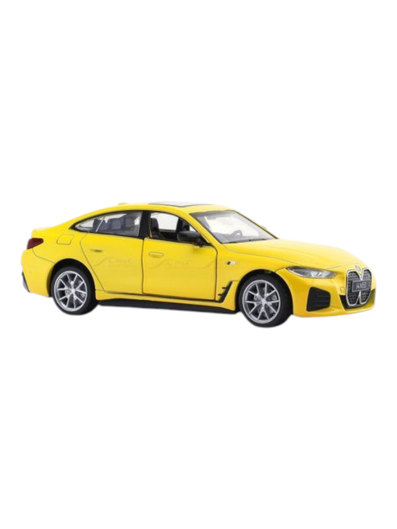 CCA BMW i4 M50 Yellow 1:32 licensed pullback diecast Scale Model car