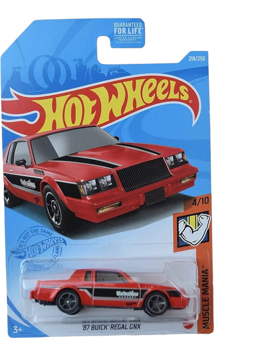 Hot wheels '87 bulck regal gnx imported mainline 1:64 Scale