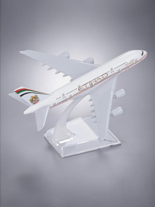 Aircraft Model Airbus ETIHAD Airlines A380 Model - 16cm  Airplane Durable Construction (Code-102A)