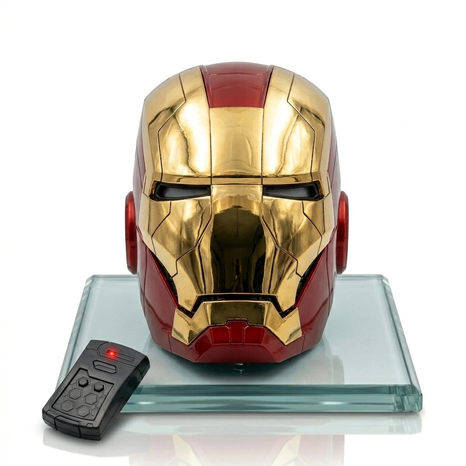 Iron Man Electronic Helmet Premium LED Illuminated Eyes , voice Control Operation If Included, Bettery/ Power