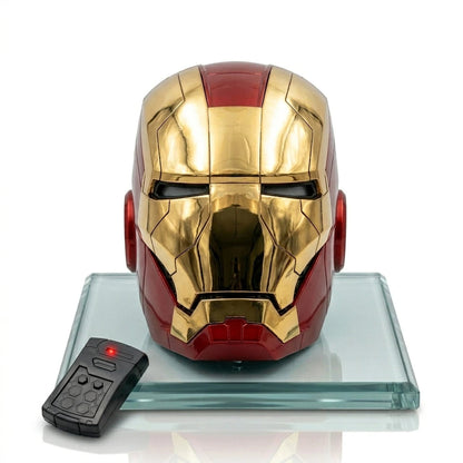 Iron Man Electronic Helmet Premium LED Illuminated Eyes , voice Control Operation If Included, Bettery/ Power