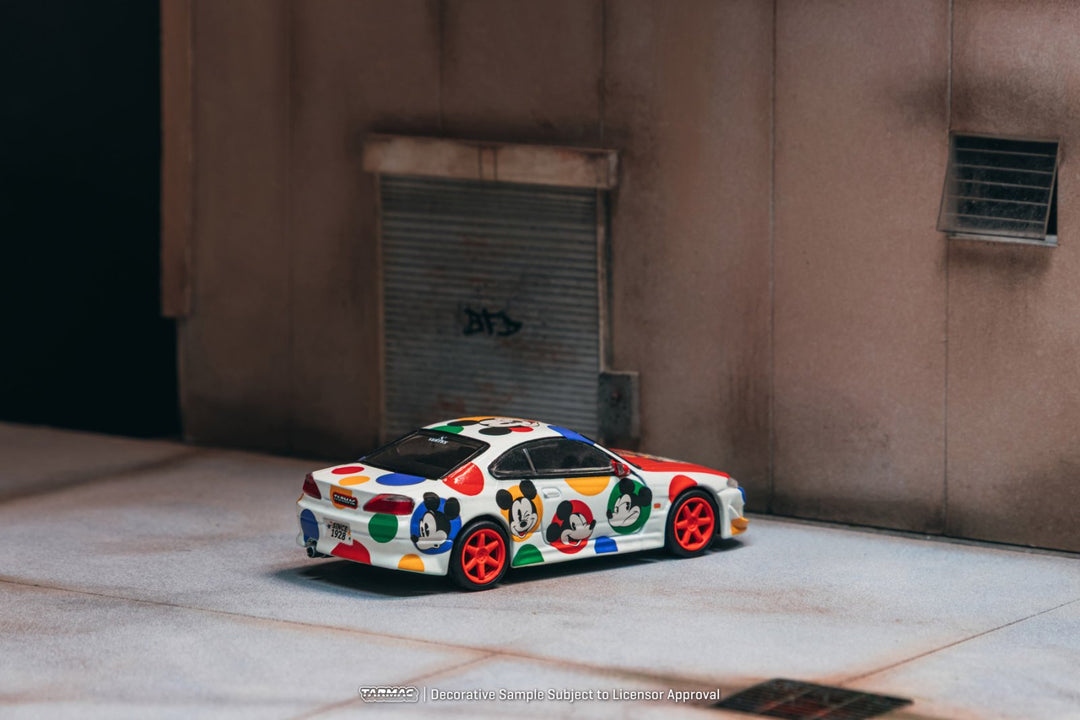 Tarmac Works VERTEX Silvia (S14) Disney Minnie Mouse / Mickey Mouse 1:64 Scale Diecast Model