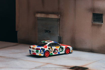 Tarmac Works VERTEX Silvia (S14) Disney Minnie Mouse / Mickey Mouse 1:64 Scale Diecast Model