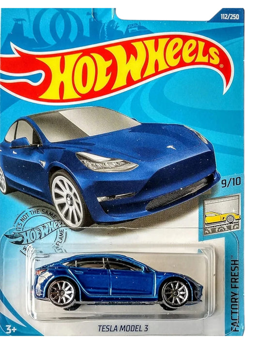 Hotwheels Tesla model 3 imported mainline 1:64 Scale