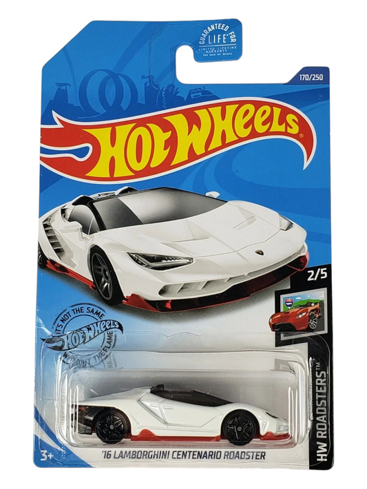 HotWheels 16 Lamborghini Centenario Roadster Imported Mainline 1:64 Scale