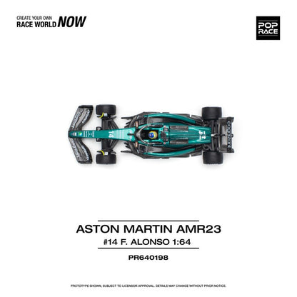 Pop Race PR64-198 Aston Martin Aramco Amr23 1:64 Scale