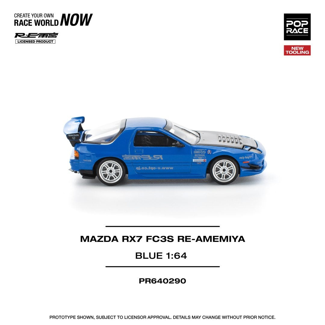 Pop race pr64-290 mazda rx-7 fc3s re-amemiya 1:64 Scale