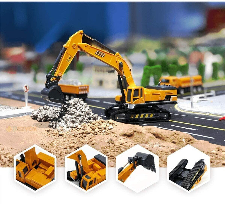Engineering Remote Control Excavator toy (RC) Realistic Alloy 1:64 Scale