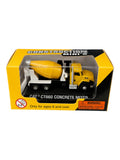 CAT CT660 Concrete Mixer Construction Mini Diecast Truck Model 1:86 Scale | Premium Collectible Toy Vehicle with Display Base