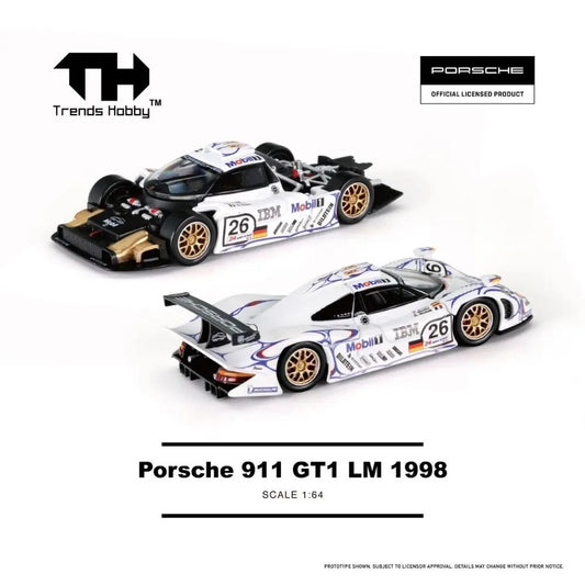 Trends Hobby 1998 Porsche 911 GT1 No 26 Imported 1:64 Scale Die Cast Model
