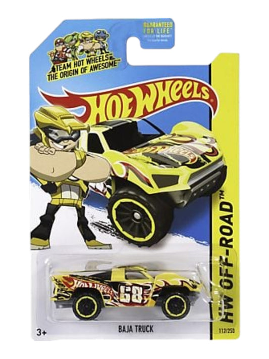 Hotwheels 'Baja Truck' Imported Mainline Card Art  1:64 Scale