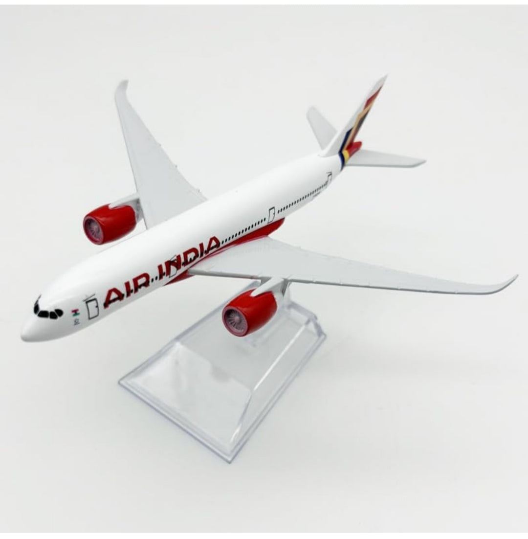 Aircraft Model Airbus A350-900 Model Air India airplane 16 CM (Code-115)