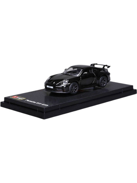Bburago Porsche 911 GT3 Luxury Black Sports Car Die-cast Model 1:64 Scale 28-24938BK