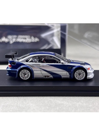 DCM Model Need For Speed Most Wanted (NFS) BMW E46 M3 GTR 1:64 Scale Premium Diecast (With Acrylic Case)