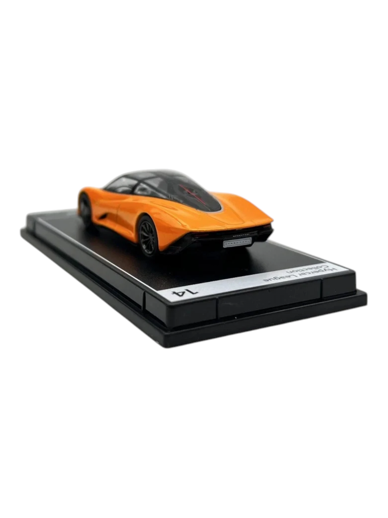Postercars Hypercar League Collection Mclaren Speedtail 1:64 Scale / Mclaren Orange ( No 14 )