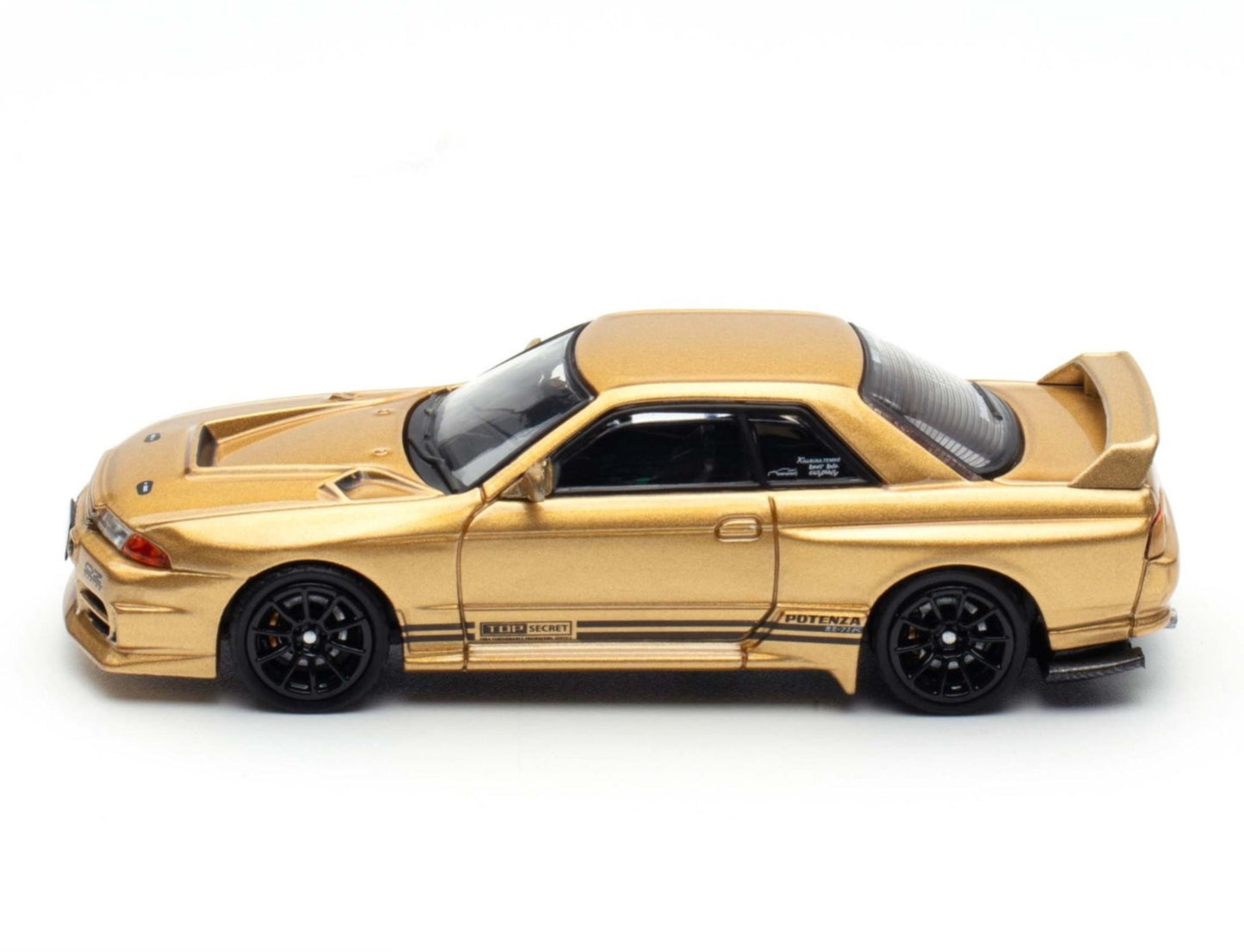INN064 Top Secret BNR32 GT-R (650R)-Gold 1:64 Scale Metal Diecast IN64-R32TS-650R