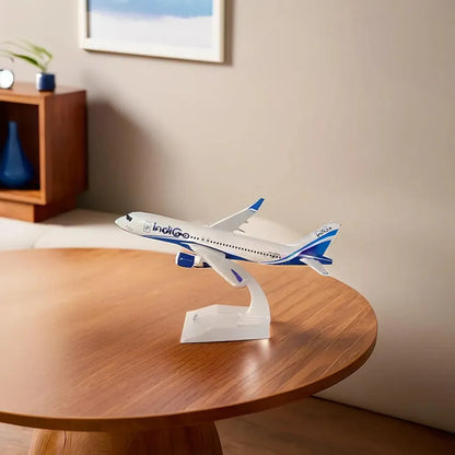 Aircraft Model Indigo Airbus A320neo IndiGo Airlines 16cm (Code 123)