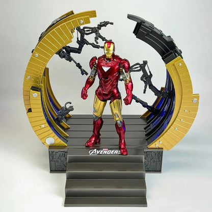 ZD Toys "Marvel Iron Man MK6 Action Figure with Suit-Up Gantry – 10th Anniversary Edition Iron Man Collection 1:10 Scale