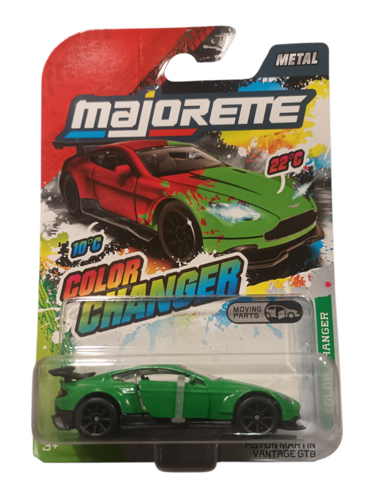 Majorette color changer aston martin Vantage gt8 premium car  1:64 Scale
