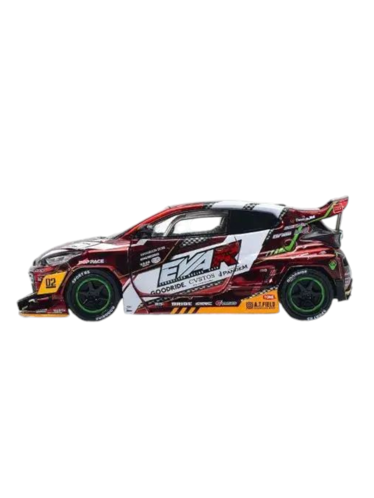 Pop Race PR64-126 Eva RT Production Model-02 Goodride GR Yaris 1:64 Scale