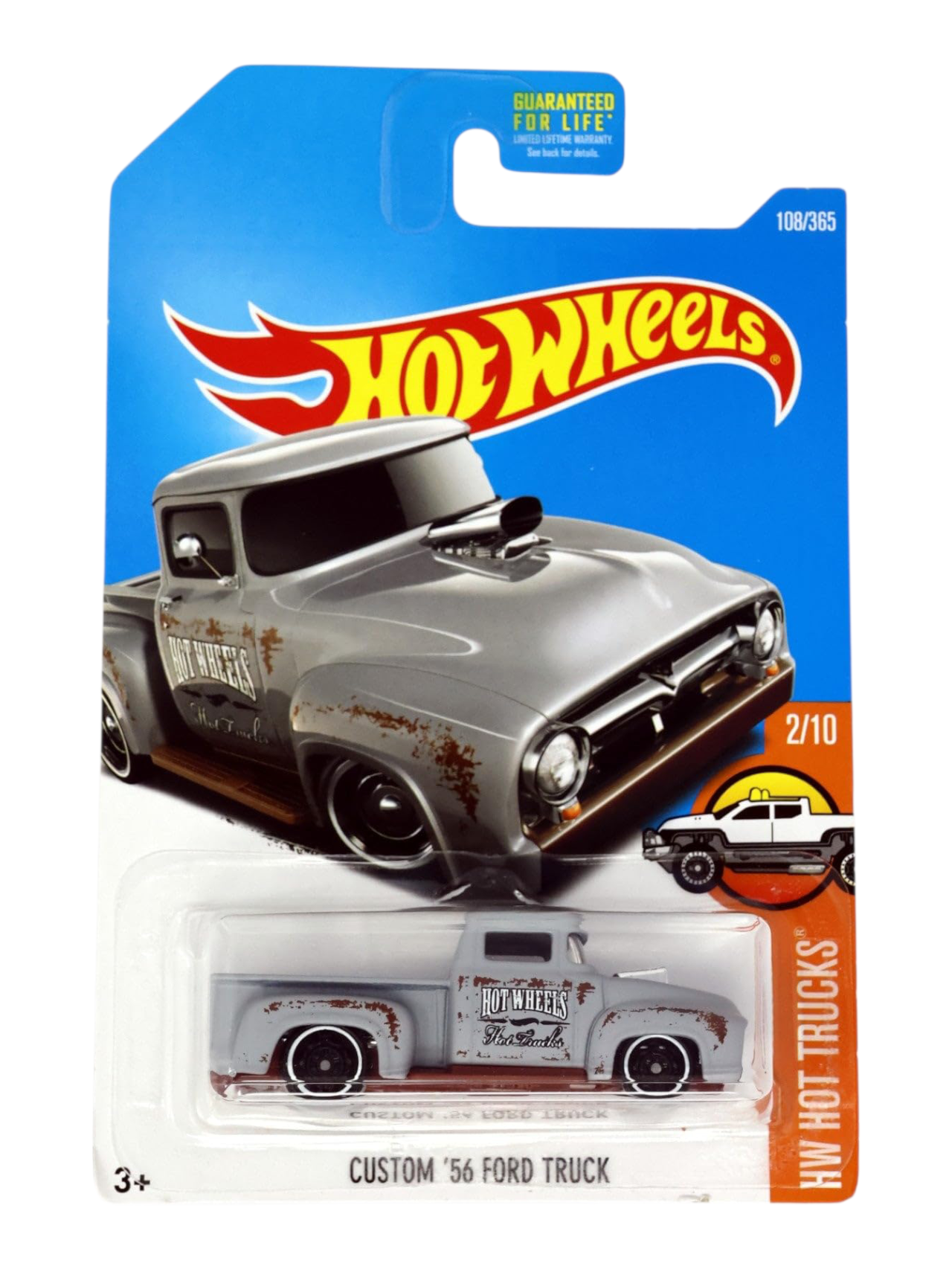 Hotwheels Custom 56 Ford Truck Imported Mainline 1:64 Scale DTX35-D7B3