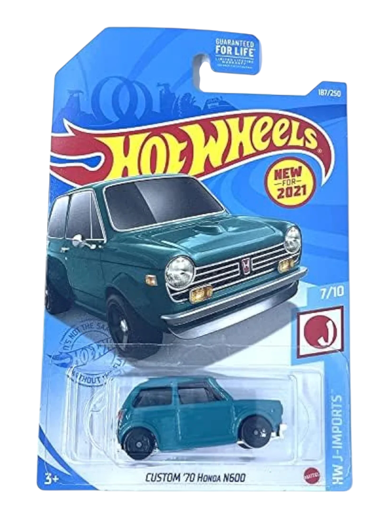 ホットウィール　CUSTOM ‘70 HONDA N600 HotWheels Custom 70 honda N600 Imported Mainline 1:64 Scale GTB82