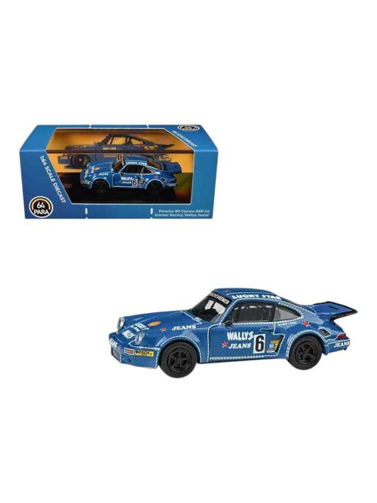 Para64 Porsche 911 Carrera RSR 3.0 Kremer Racing 'Wallys Jeans' 1:64 Scale Diecast