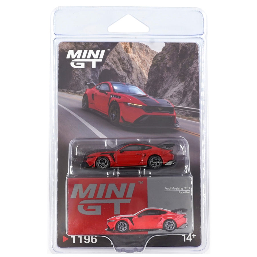Mini GT #1196: Ford Mustang GTD Race Red 1:64 Scale Diecast Model