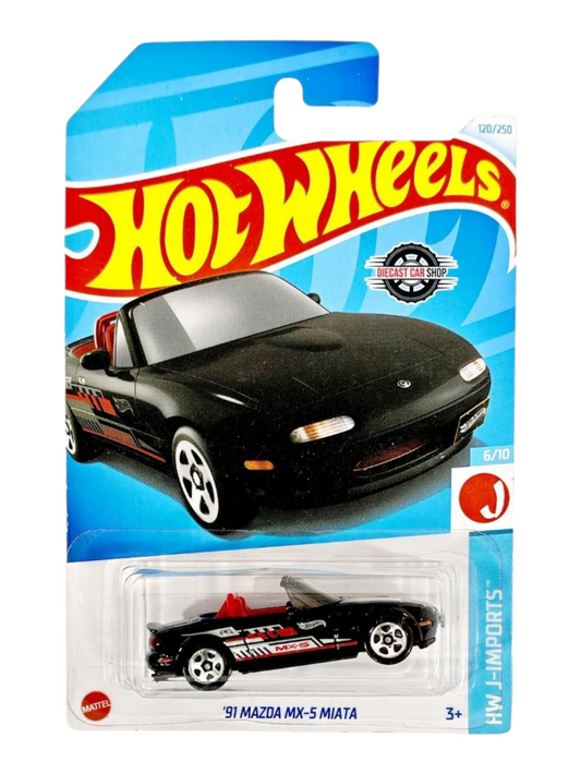 HotWheels '91 mazda mix-5 miata ( Blister Damage car mint condition ) Imported Mainline 1:64 Scale HTC47-N7C5