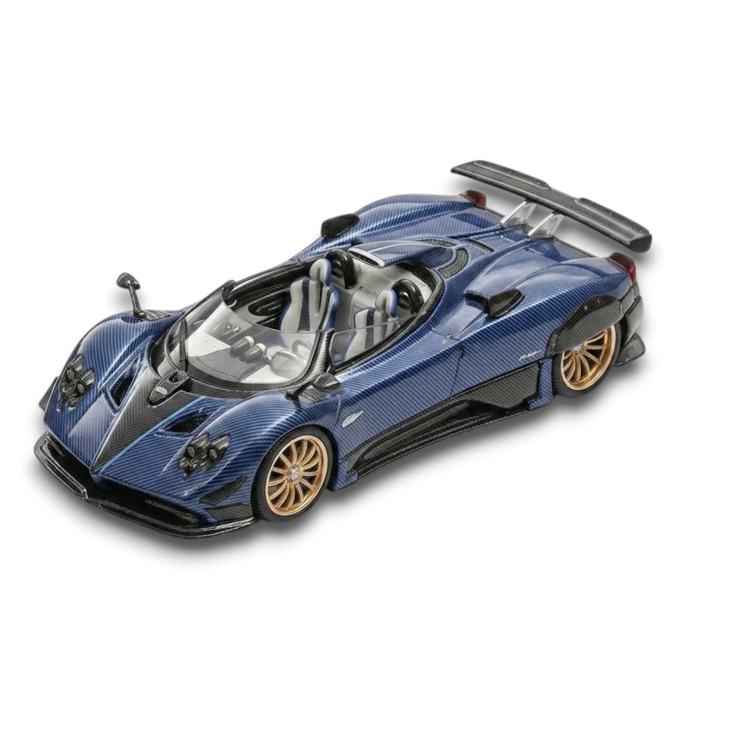 LCD Models Pagani Zonda HP Barchetta Blue Die-Cast Imported 1:64 Scale (Code-LCD64018-CBU Carbon Blue)